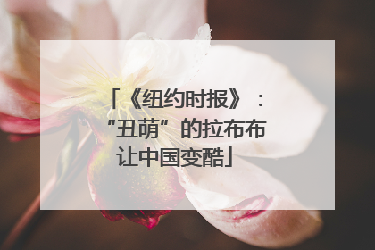 《纽约时报》：“丑萌”的拉布布让中国变酷