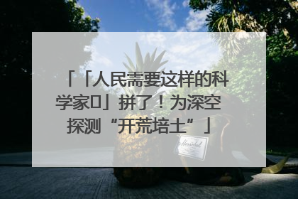 「人民需要这样的科学家⑭」拼了！为深空探测“开荒培土”