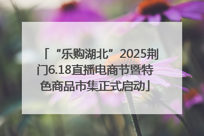 “乐购湖北”2025荆门6.18直播电商节暨特色商品市集正式启动