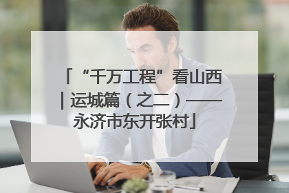 “千万工程”看山西｜运城篇（之二）——永济市东开张村