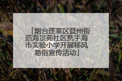烟台蓬莱区登州街道海景苑社区携手海市实验小学开展移风易俗宣传活动