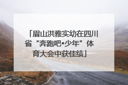 眉山洪雅实幼在四川省“奔跑吧•少年”体育大会中获佳绩