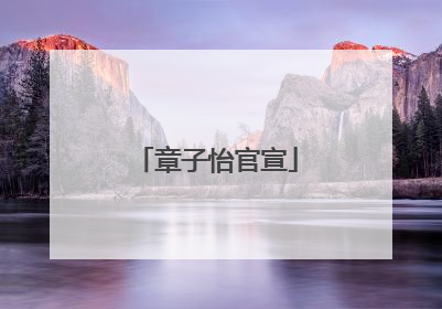 章子怡官宣