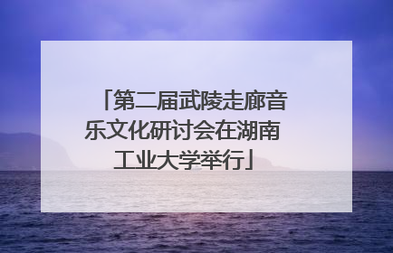 第二届武陵走廊音乐文化研讨会在湖南工业大学举行