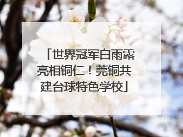 世界冠军白雨露亮相铜仁！莞铜共建台球特色学校