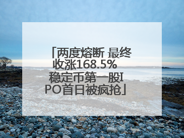 两度熔断 最终收涨168.5% 稳定币第一股IPO首日被疯抢