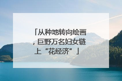 从种地转向绘画，巨野万名妇女链上“花经济”