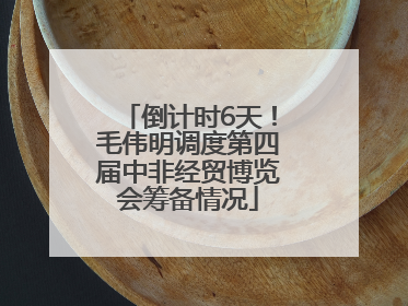 倒计时6天！毛伟明调度第四届中非经贸博览会筹备情况