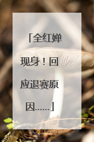 全红婵现身！回应退赛原因……