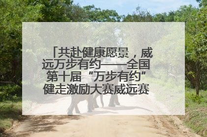 共赴健康愿景，威远万步有约——全国第十届“万步有约”健走激励大赛威远赛区启动仪式