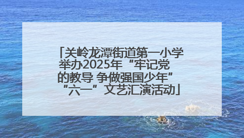 关岭龙潭街道第一小学举办2025年“牢记党的教导 争做强国少年”“六一”文艺汇演活动
