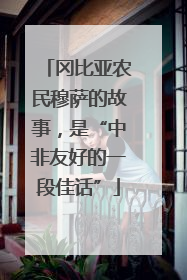 冈比亚农民穆萨的故事，是“中非友好的一段佳话”