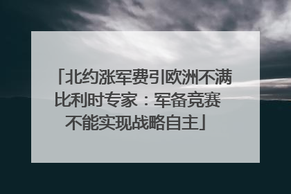 北约涨军费引欧洲不满 比利时专家：军备竞赛不能实现战略自主