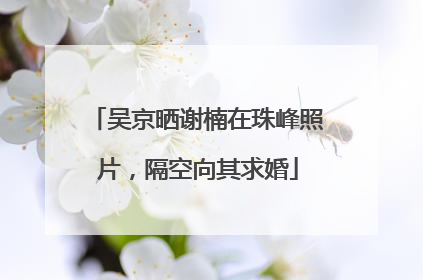 吴京晒谢楠在珠峰照片，隔空向其求婚
