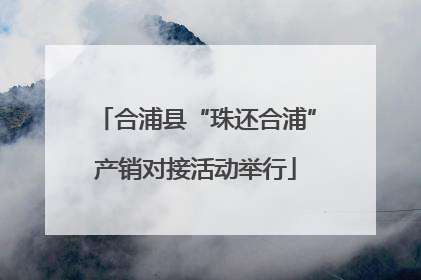 合浦县“珠还合浦”产销对接活动举行