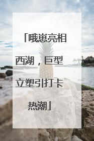 哦崽亮相西湖，巨型立塑引打卡热潮