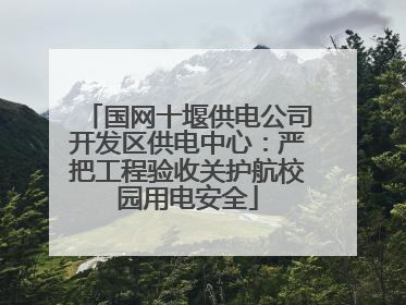 国网十堰供电公司开发区供电中心：严把工程验收关护航校园用电安全