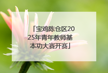 宝鸡陈仓区2025年青年教师基本功大赛开赛