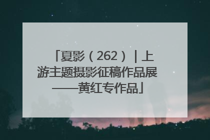 夏影（262）｜上游主题摄影征稿作品展——黄红专作品