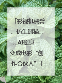 影视机械臂、仿生熊猫……AI摇身一变成电影“创作合伙人”