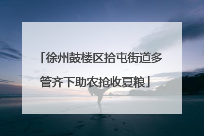 徐州鼓楼区拾屯街道多管齐下助农抢收夏粮