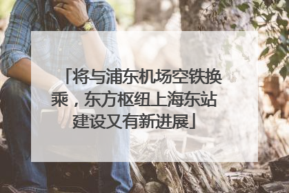 将与浦东机场空铁换乘，东方枢纽上海东站建设又有新进展