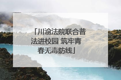 川渝法院联合普法进校园 筑牢青春无毒防线