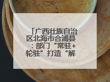 广西壮族自治区北海市合浦县：部门“常驻+轮驻”打造“解纷联合舰队”