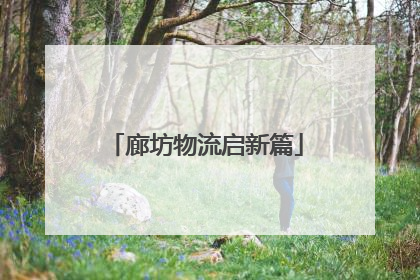 廊坊物流启新篇