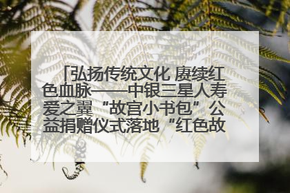 弘扬传统文化 赓续红色血脉——中银三星人寿爱之翼“故宫小书包”公益捐赠仪式落地“红色故都”江西瑞金