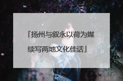 扬州与叙永以荷为媒续写两地文化佳话
