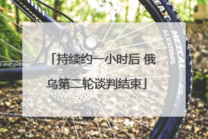 持续约一小时后 俄乌第二轮谈判结束
