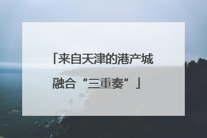 来自天津的港产城融合“三重奏”