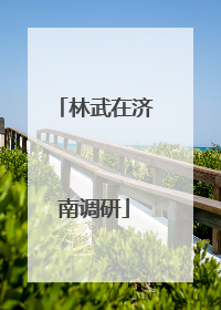 林武在济南调研