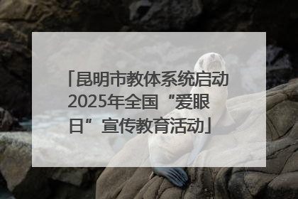 昆明市教体系统启动2025年全国“爱眼日”宣传教育活动