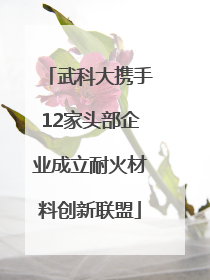 武科大携手12家头部企业成立耐火材料创新联盟
