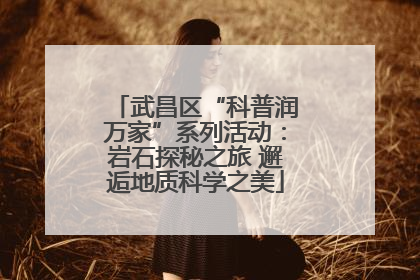 武昌区“科普润万家”系列活动：岩石探秘之旅 邂逅地质科学之美