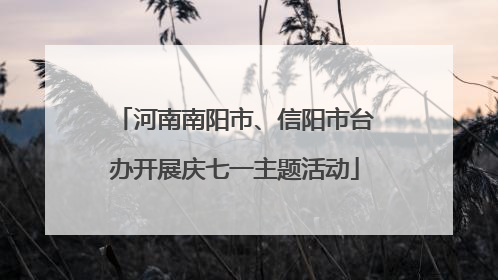 河南南阳市、信阳市台办开展庆七一主题活动