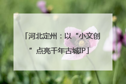 河北定州：以“小文创”点亮千年古城IP