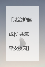 法治护航成长 共筑平安校园