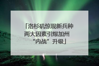 洛杉矶惊现新兵种 两大因素引爆加州“内战”升级