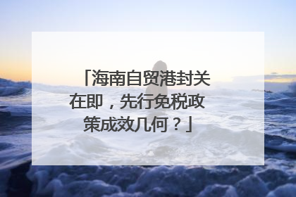 海南自贸港封关在即，先行免税政策成效几何？