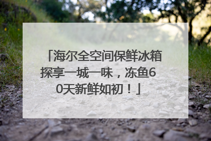 海尔全空间保鲜冰箱探享一城一味，冻鱼60天新鲜如初！