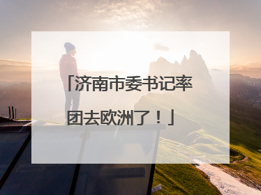 济南市委书记率团去欧洲了！