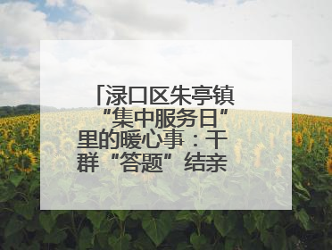 渌口区朱亭镇“集中服务日”里的暖心事：干群“答题”结亲成“一屋”