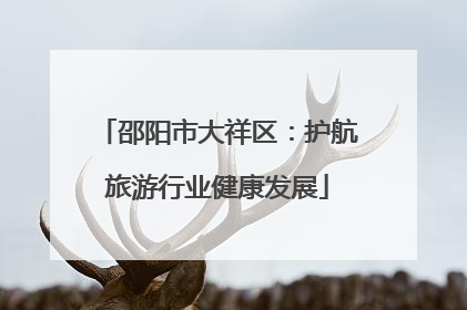 邵阳市大祥区：护航旅游行业健康发展
