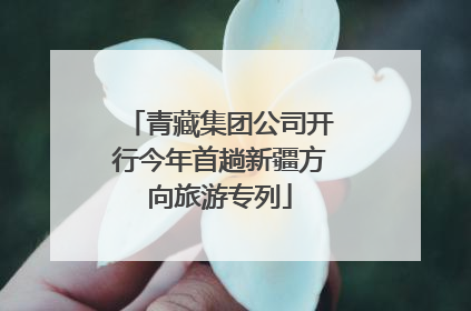 青藏集团公司开行今年首趟新疆方向旅游专列