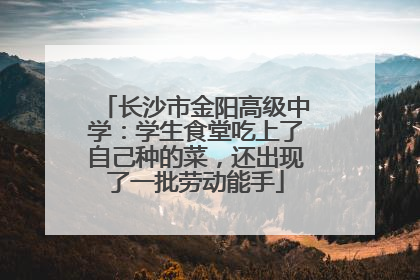 长沙市金阳高级中学：学生食堂吃上了自己种的菜，还出现了一批劳动能手