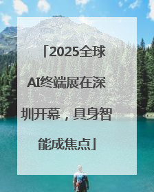 2025全球AI终端展在深圳开幕，具身智能成焦点