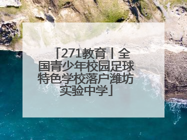 271教育丨全国青少年校园足球特色学校落户潍坊实验中学